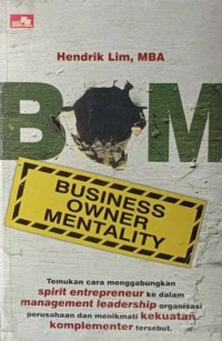 B.O.M. Business Owner Mentality