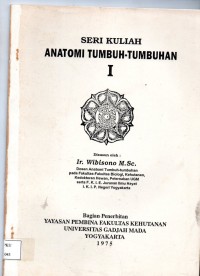 Anatomi Tumbuh- Tumbuhan I