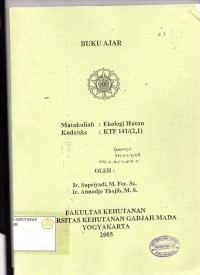 Bahan Ajar: Ekologi Hutan