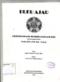 Buku Ajar: Perencanaan Sumber Daya Hutan