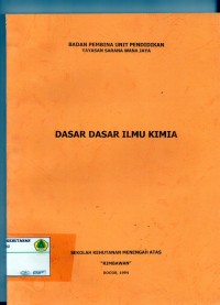 Dasar- Dasar Ilmu Kimia