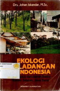 Ekologi Perladangan Di Indonesia