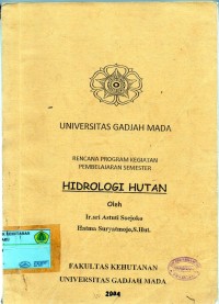 Bahan Ajar: Hidrologi Hutan