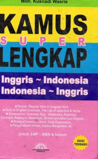 Kamus Super Lengkap Inggris Indonesia- Indonesia Ingris