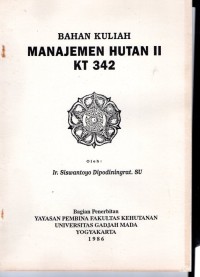 Manajemen Hutan II KT 342