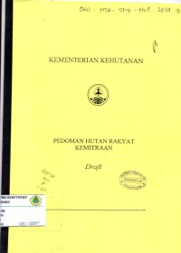 Pedoman Hutan Rakyat Kemitraan