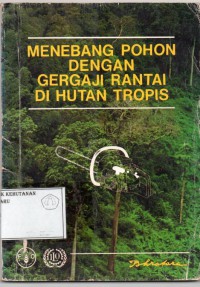 Image of Menebang Pohon Dengan Gergaji Rantai Di Hutan –Tropis