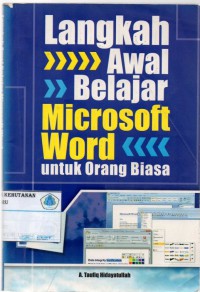 Image of Langkah Awal Belajar Microsoft Word Untuk Orang Biasa