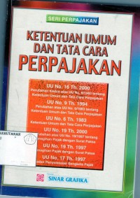 Image of Ketentuan Umum dan Tata cara Perpajakan