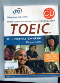 Image of TOEIC test of english for international communication. test prepration guide200 authentic toic test qouetions and answer